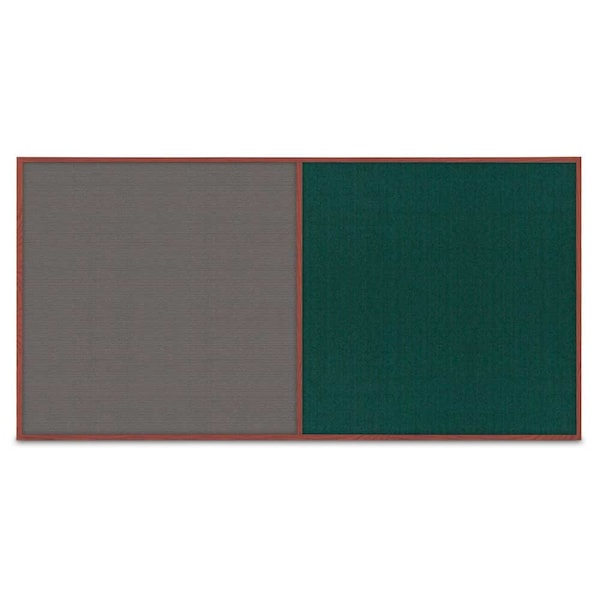 Enclosed Corkboard, 1 Door, 72"x48", 4" Fra, UV3412-BLACK-FORBO